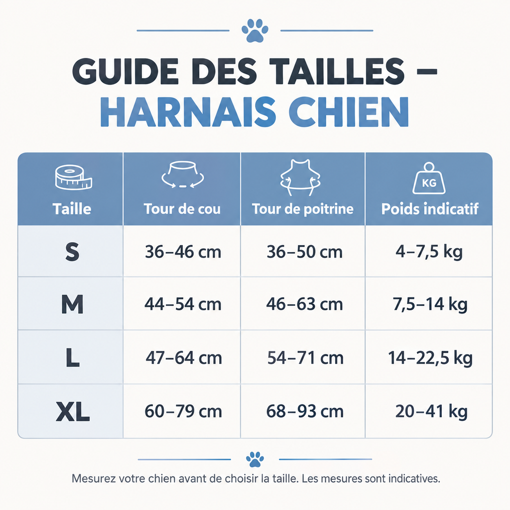 Harnais réfléchissant pour chien