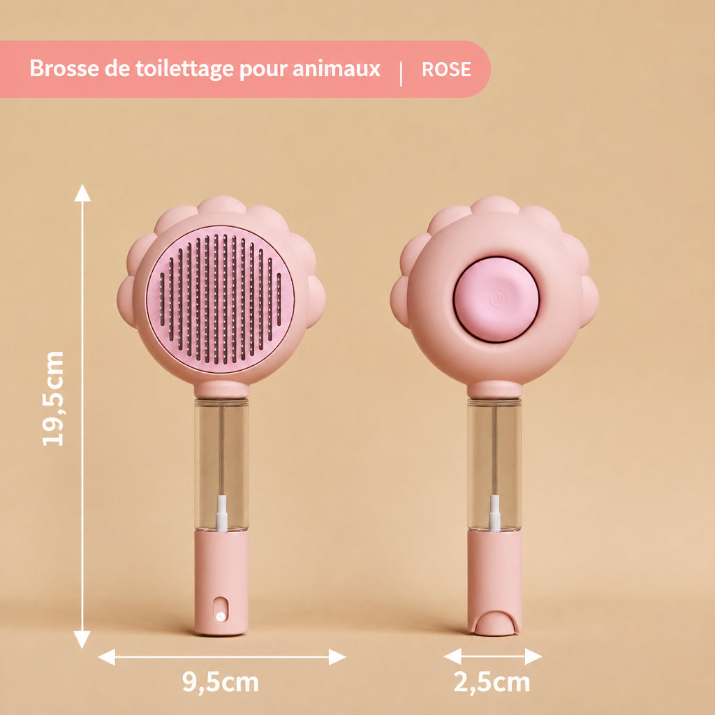 Brosse de toilettage pour animaux.(avec ou sans spray)